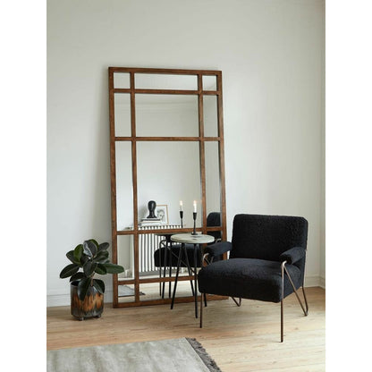 Nordal SPIRIT spejl med træramme - 203x101 cm - natur - Nordal - DesignGaragen.dk