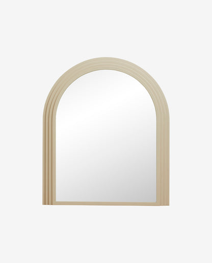Falco Mirror in Iron - 92x77 cm - areia