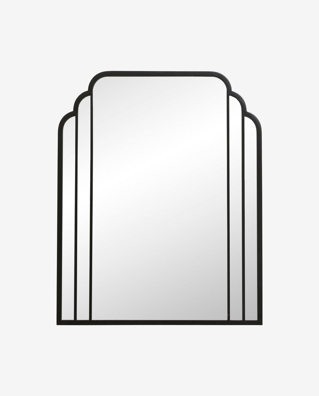 Espelho de Skylark em ferro, 102x82 cm - preto