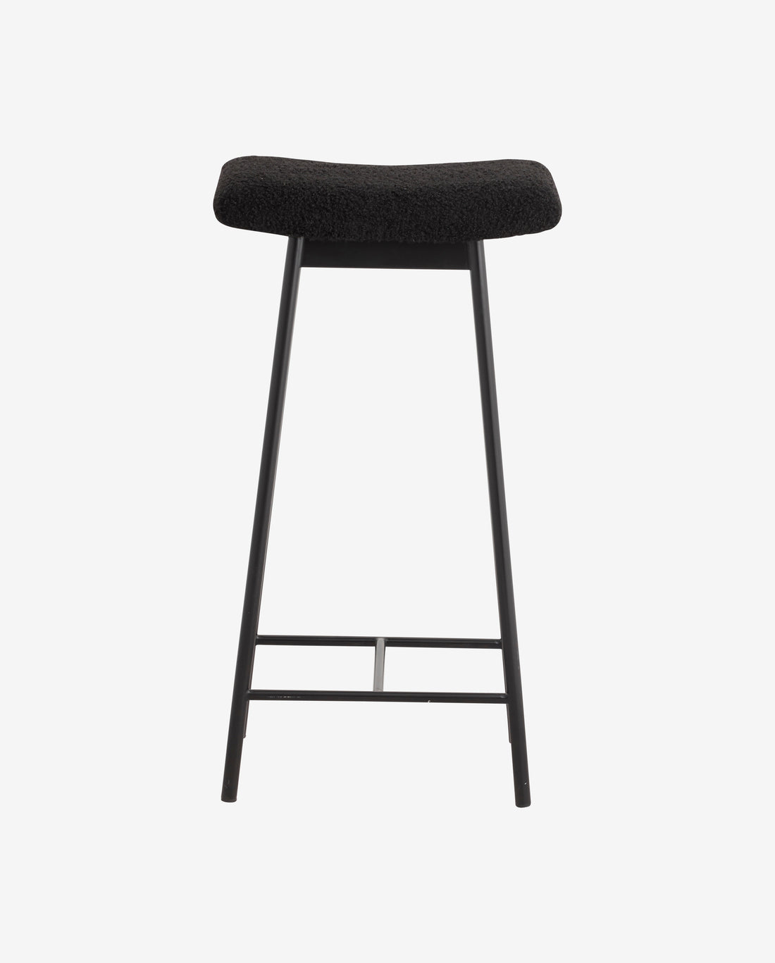 Banquinho de bar zala com imitação de casca de imitação - preto