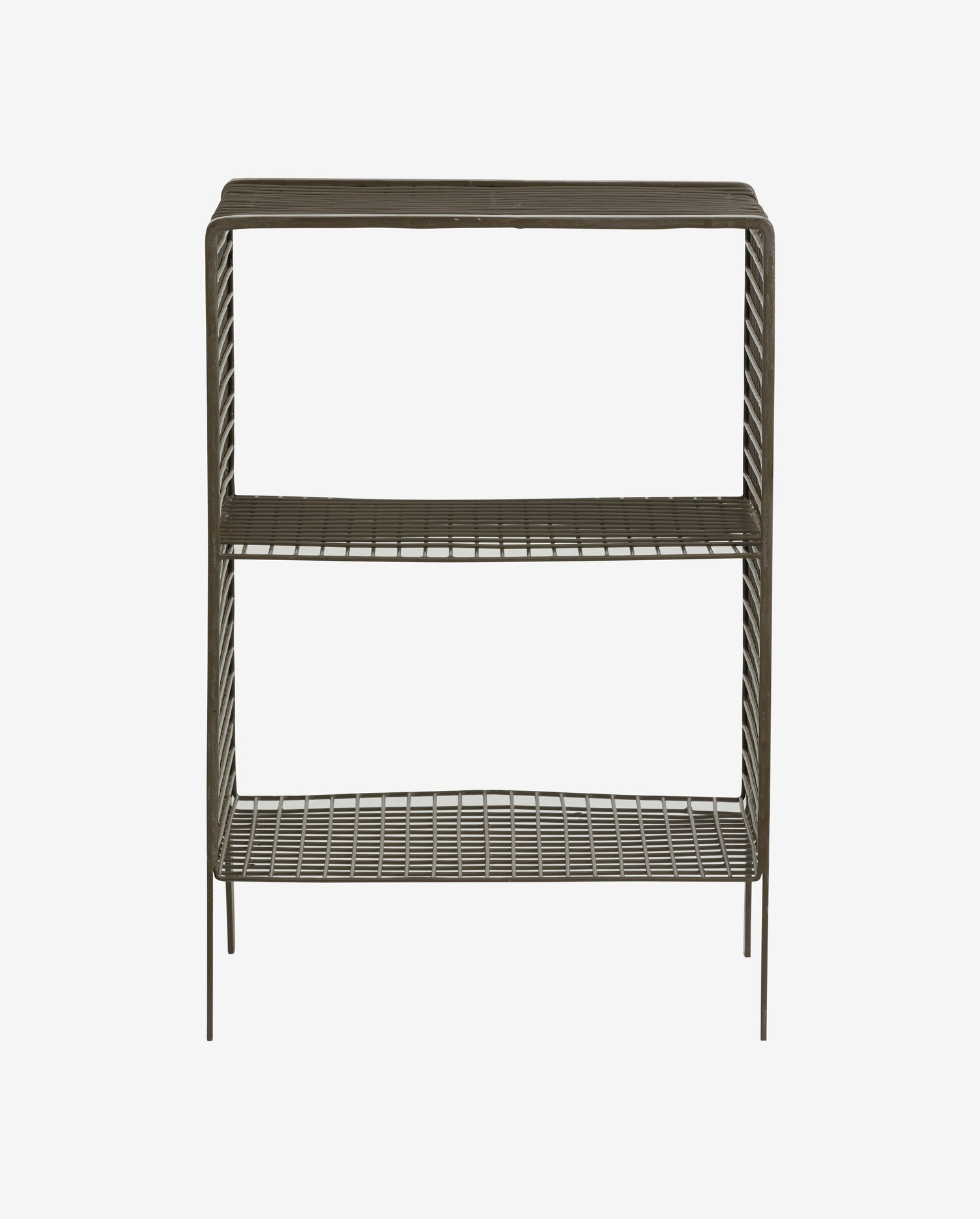 Tuo Cordeira de cabeceira/mesa lateral em ferro - 40x30 cm - verde azeitona