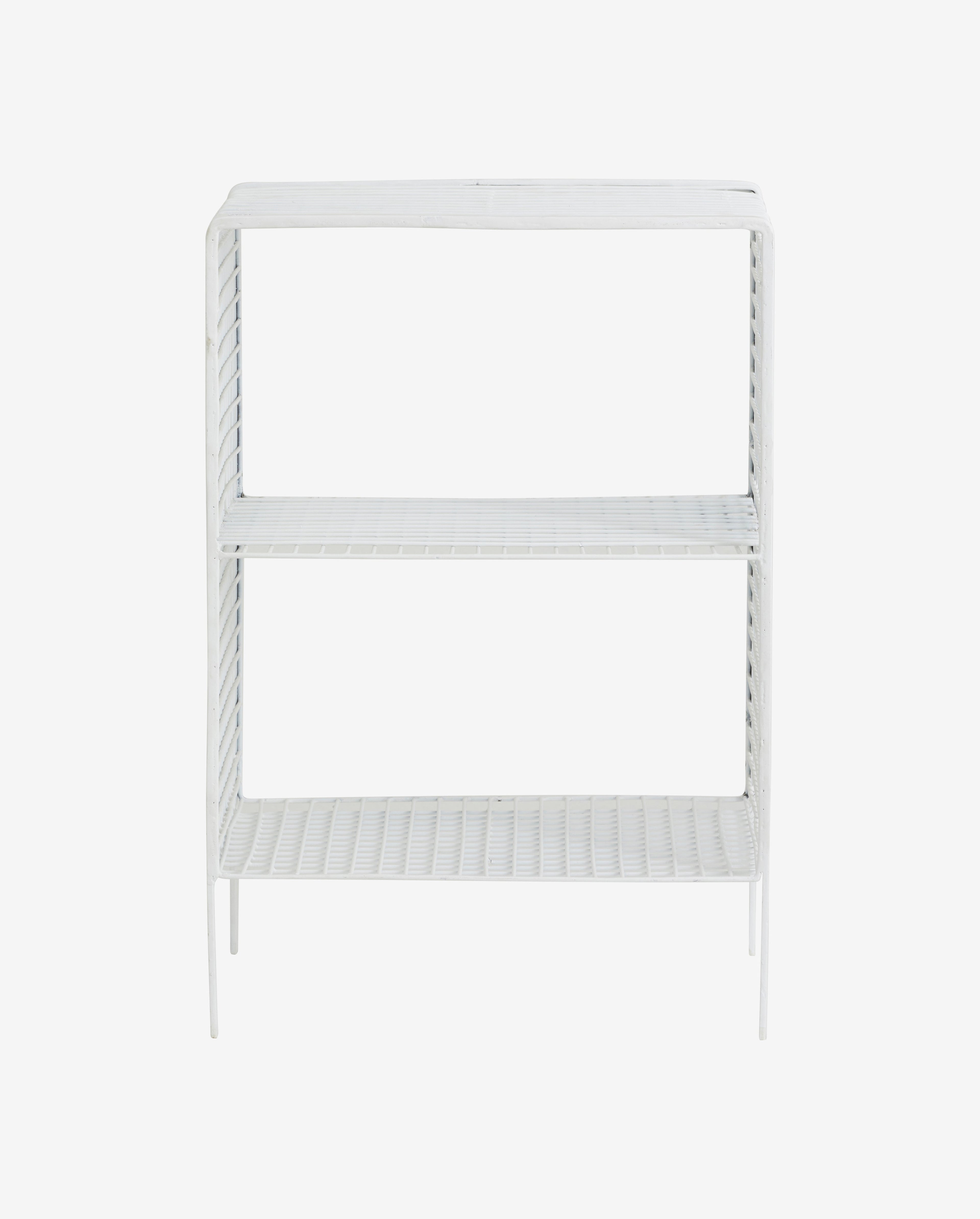 Tuo Cordeira Mesa/mesa lateral em ferro - 40x30 cm - branco