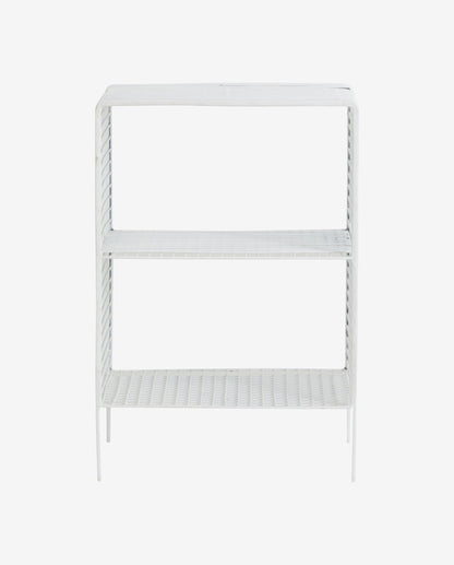 Tuo Cordeira Mesa/mesa lateral em ferro - 40x30 cm - branco