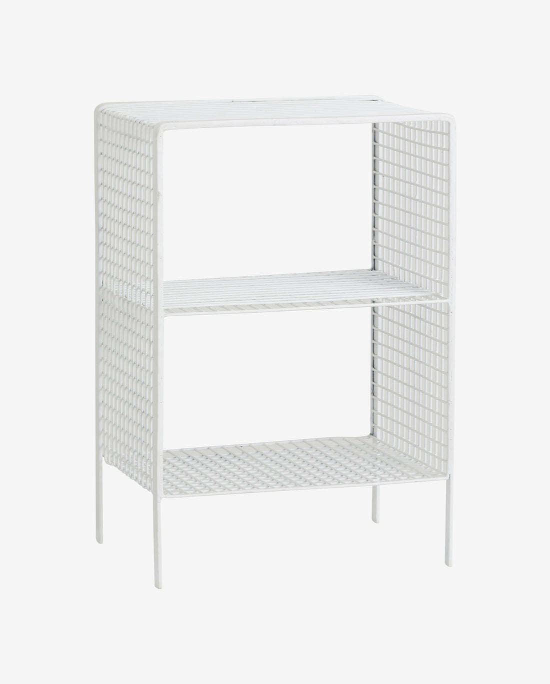Tuo Cordeira Mesa/mesa lateral em ferro - 40x30 cm - branco