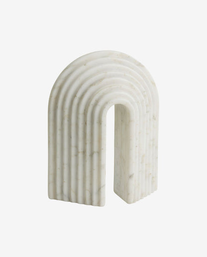 Suporte de livros Ferro - mármore branco