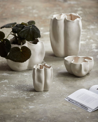 Isabela vaso H36,5 cm - creme