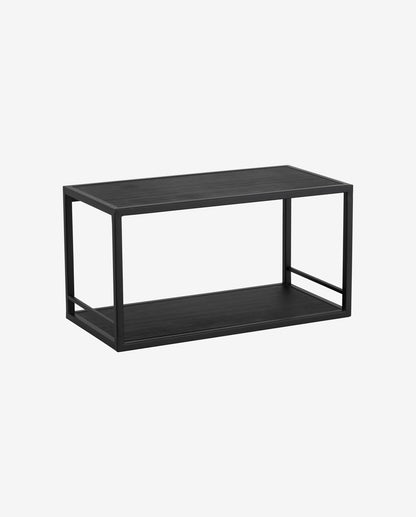 Prateleira de pederneira, 40 cm - preto