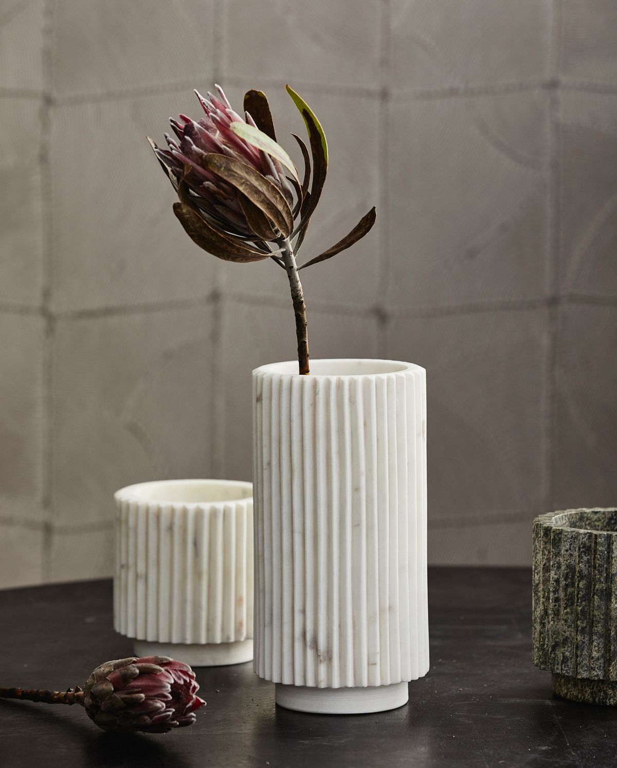 Loon Herbal Pot - mármore branco