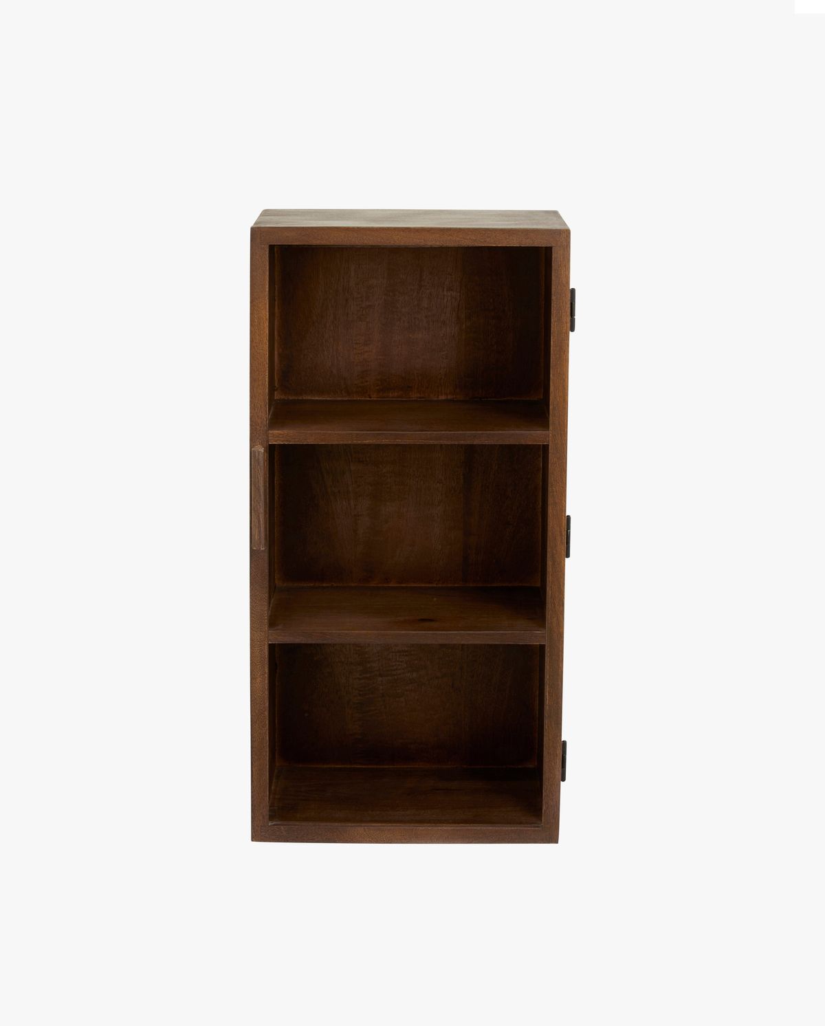 Gabinete de parede de Nango com 1 porta - marrom escuro