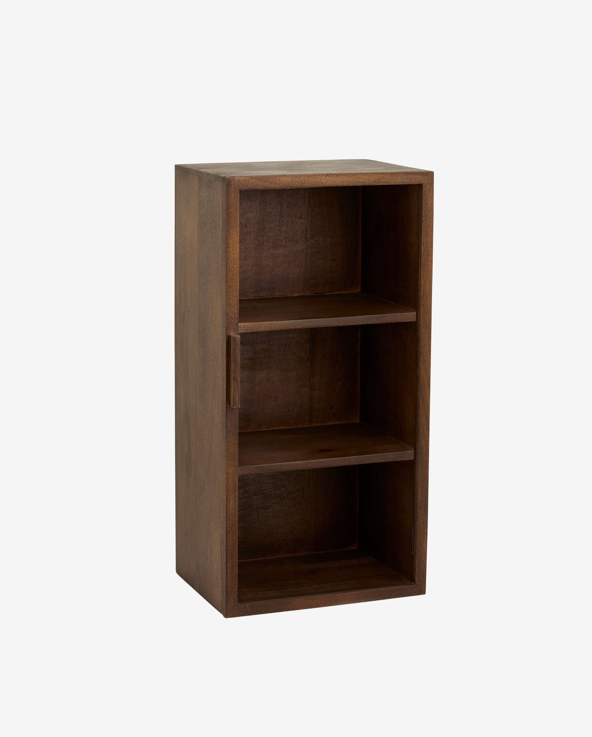 Gabinete de parede de Nango com 1 porta - marrom escuro