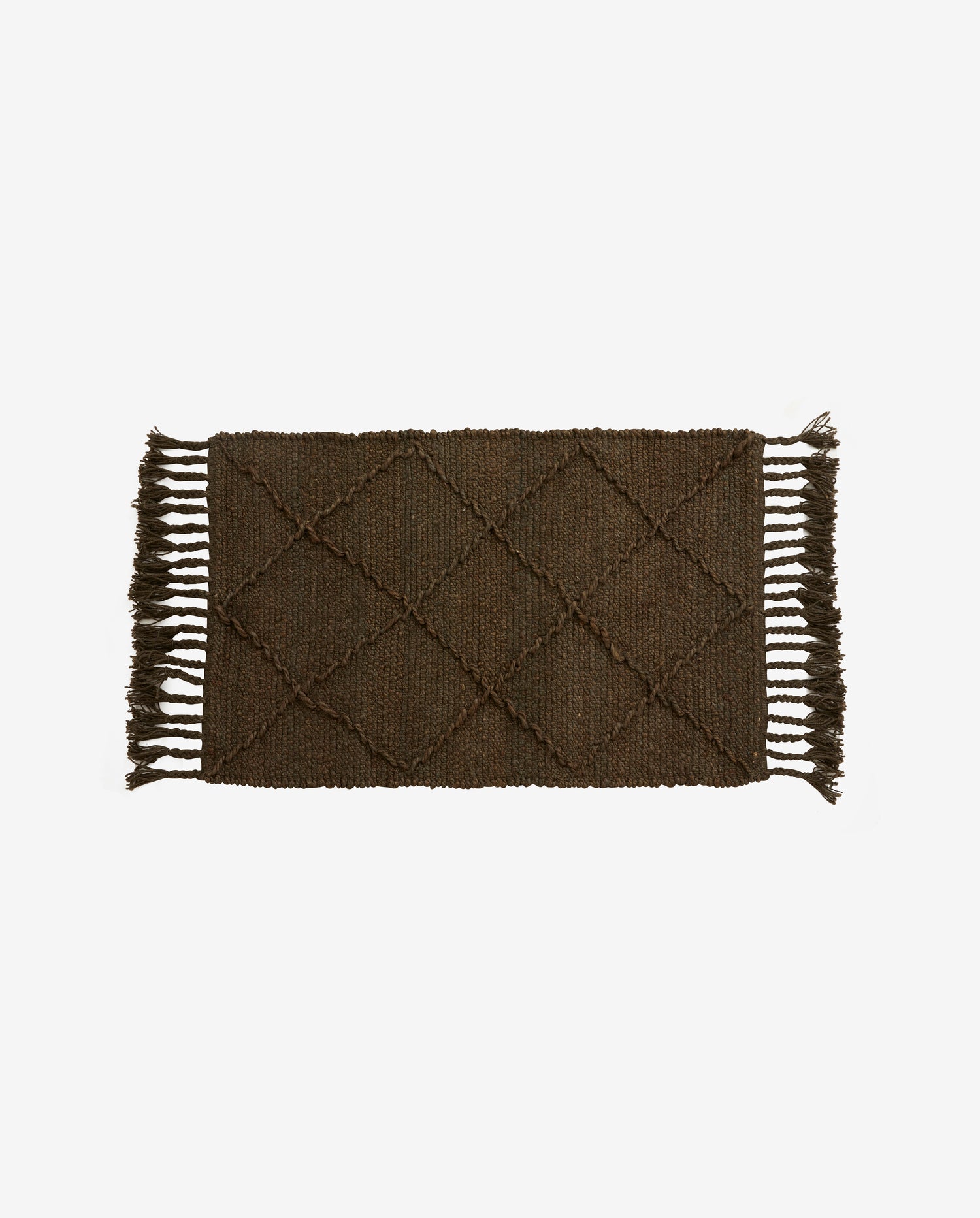 Cobertor de Jutan na juta 60x90 cm - marrom/verde