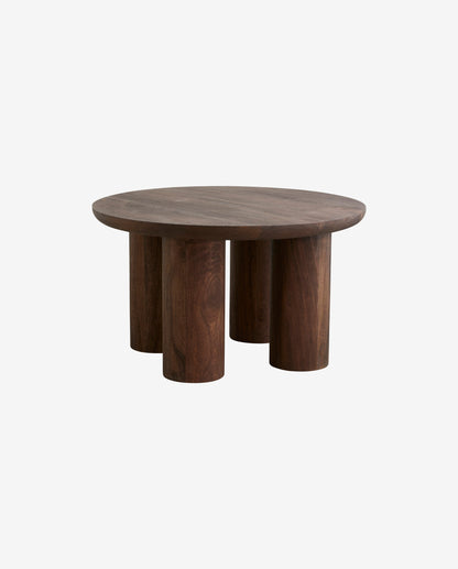 Helin Coffee Table em mangueiras - H40 cm - marrom escuro