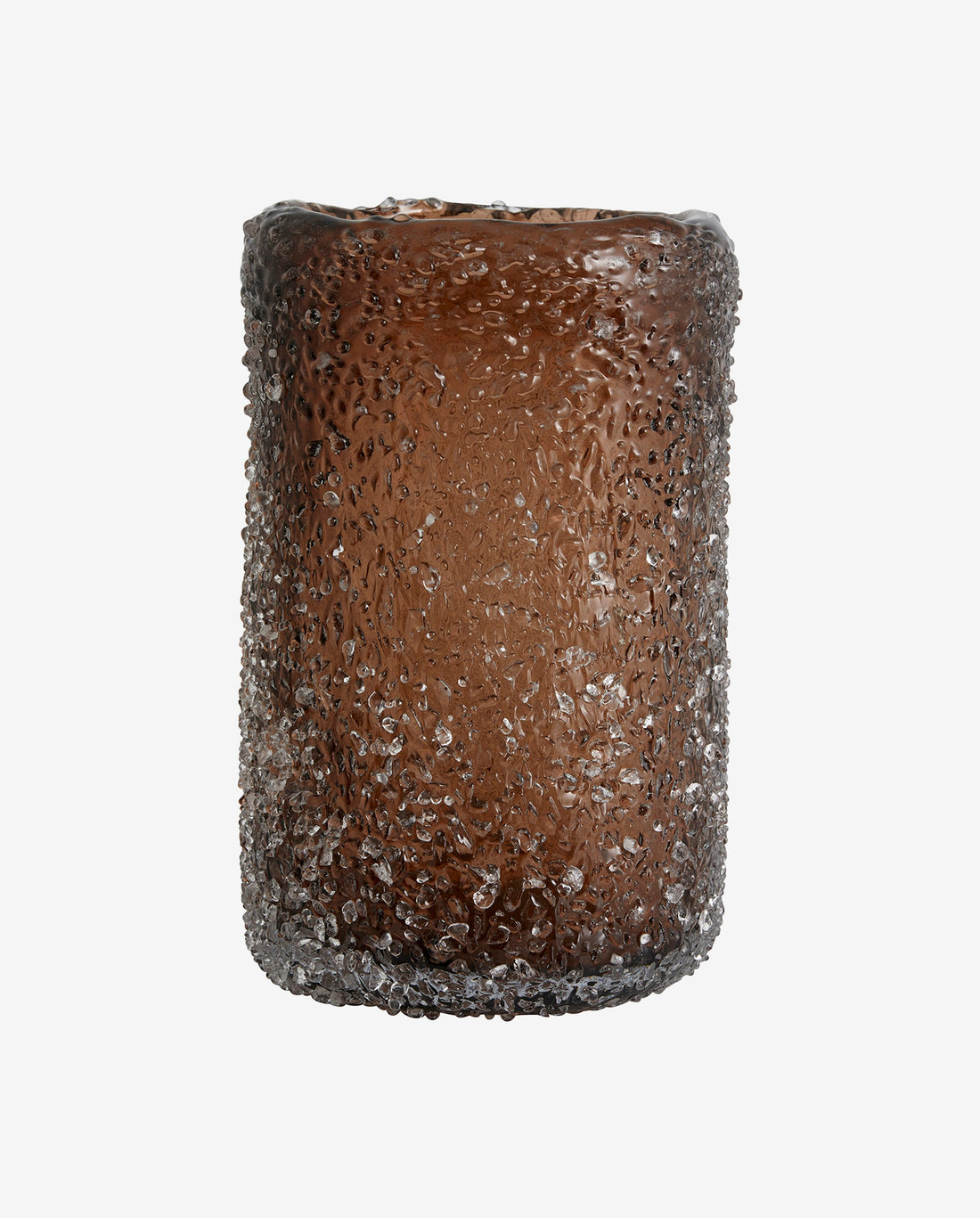 Vaso de vidro Clyde - H25 cm - marrom