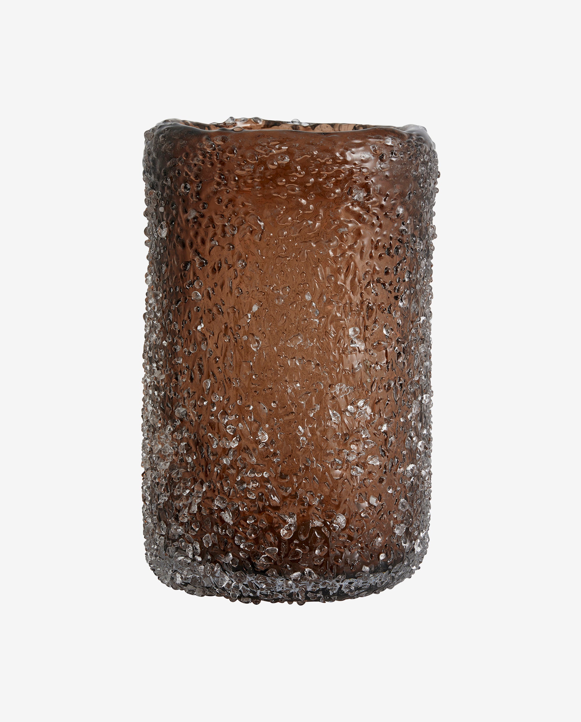 Vaso de vidro Clyde - H25 cm - marrom