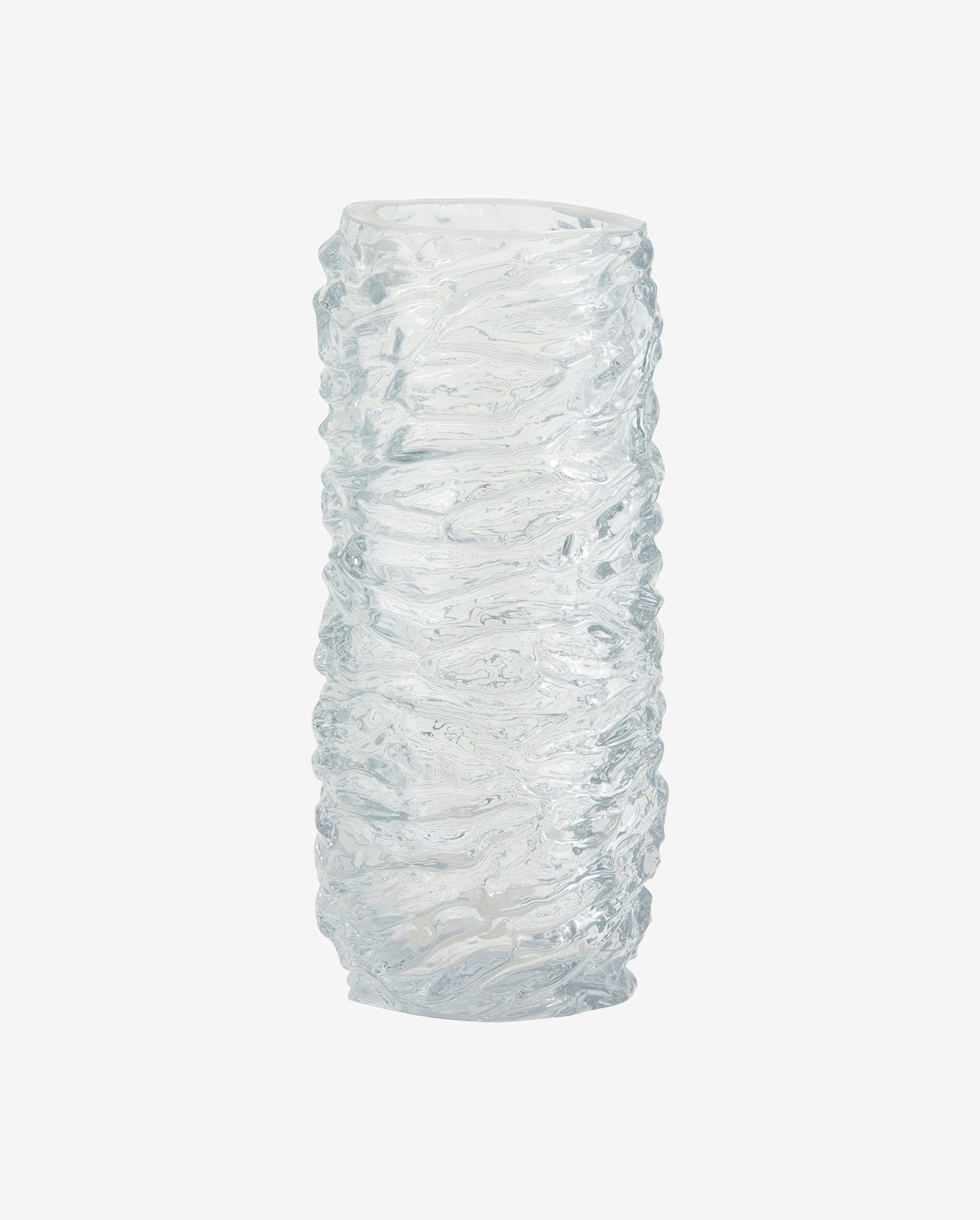Vaso de vidro maio - h28 cm - vidro transparente