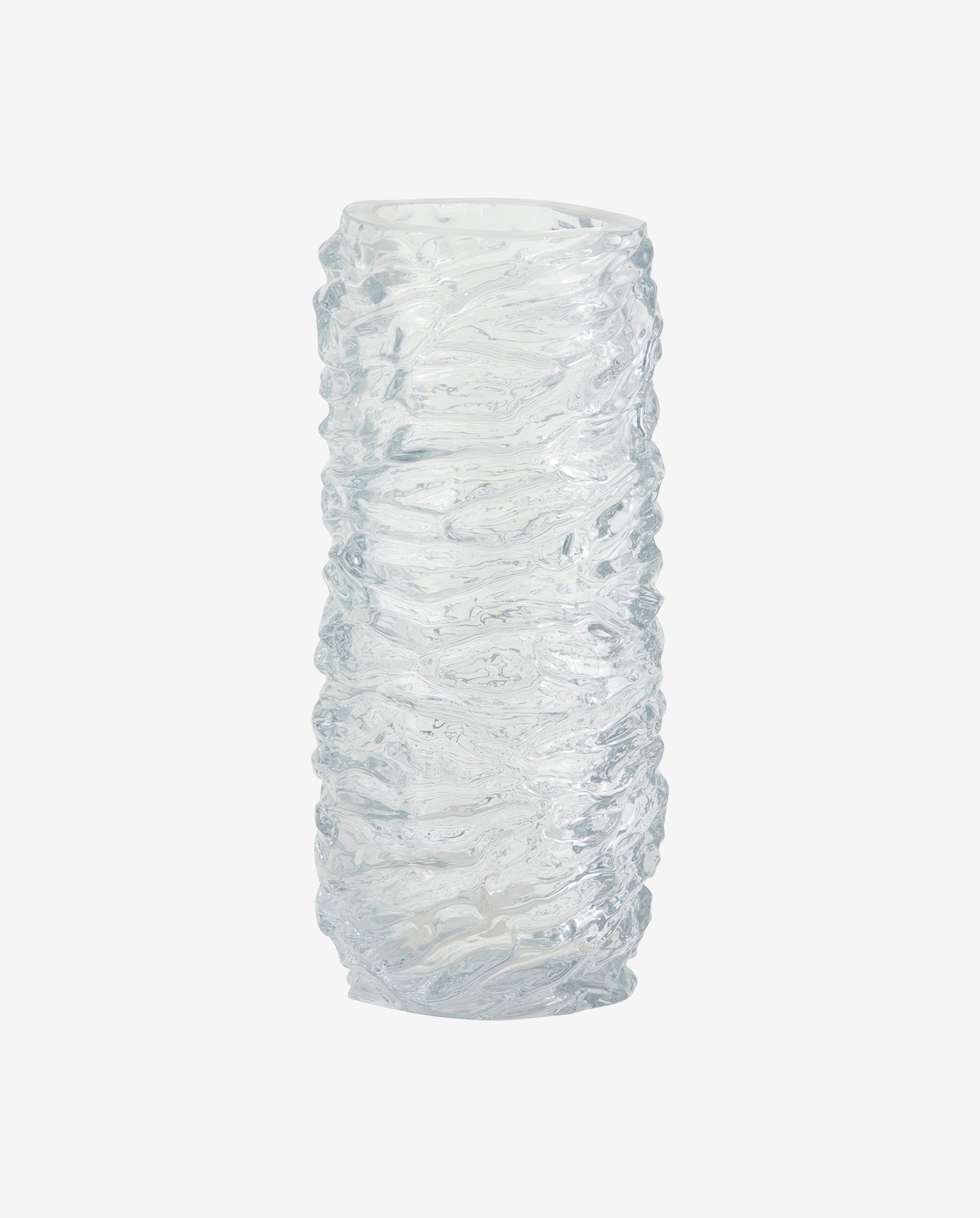 Vaso de vidro maio - h28 cm - vidro transparente