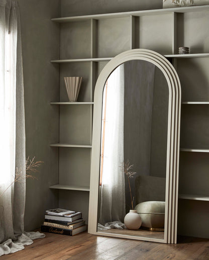 Falco Mirror in Iron - 203x100 cm - Areia