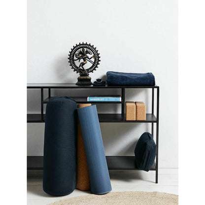 YOGA Nordal e almofada de meditação - 40x20 cm - azul escuro