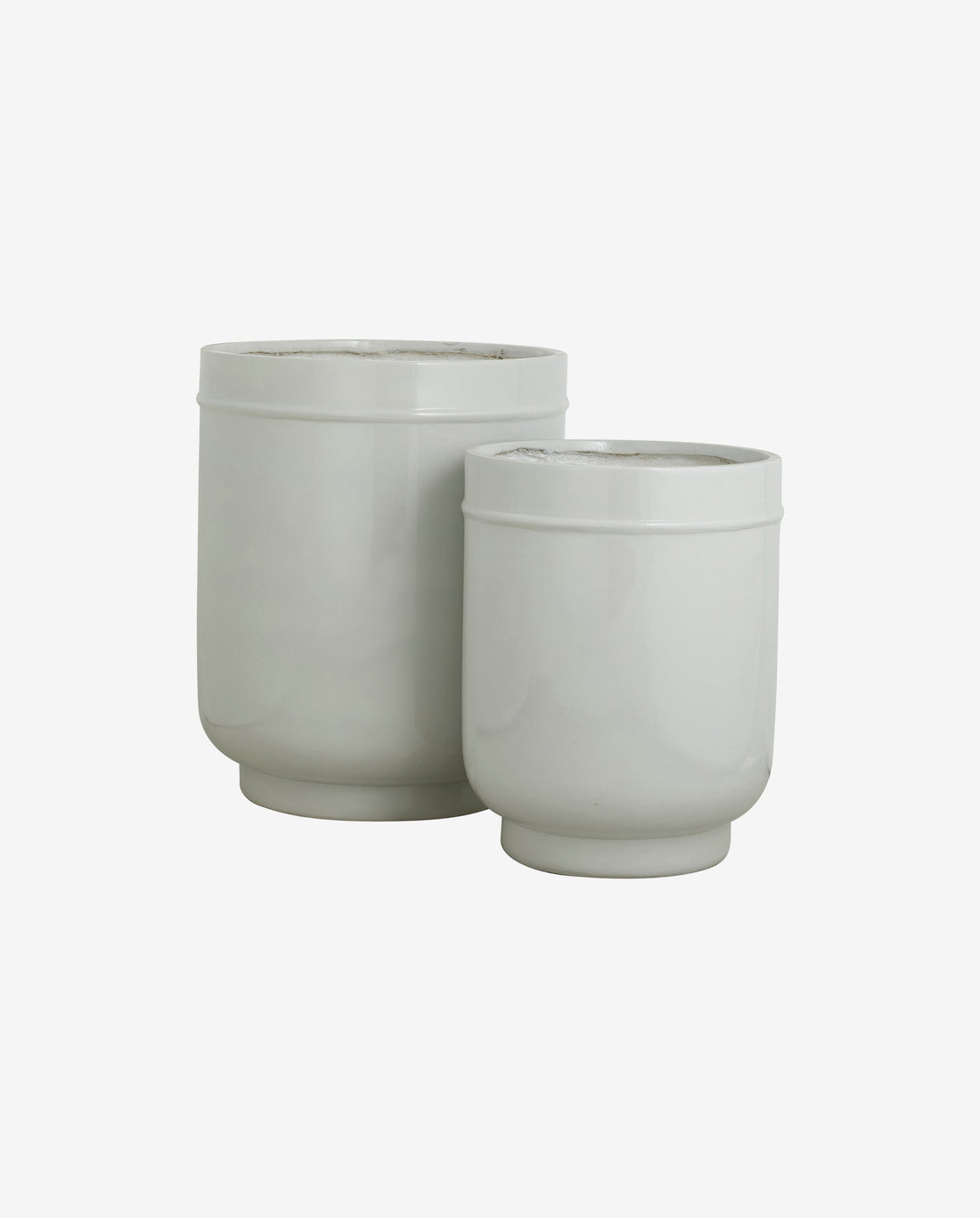 Eday Herbal Pots - 2 PCs. - H56/46 cm - cinza
