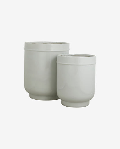 Eday Herbal Pots - 2 PCs. - H56/46 cm - cinza