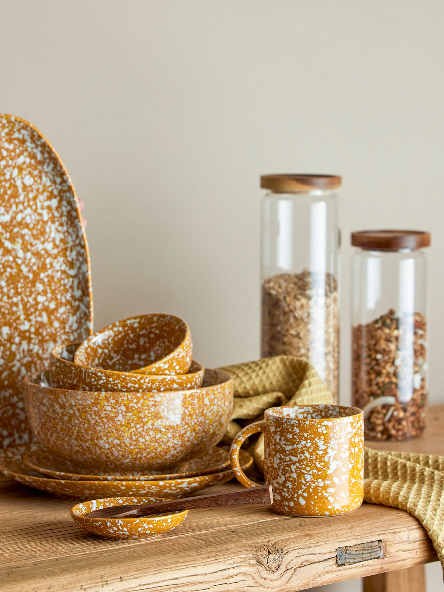 Bloomingville Carmel Serving Place, marrom, grés