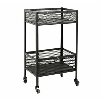 Nordal Easy Rolling Table em ferro - 54x38 cm - preto