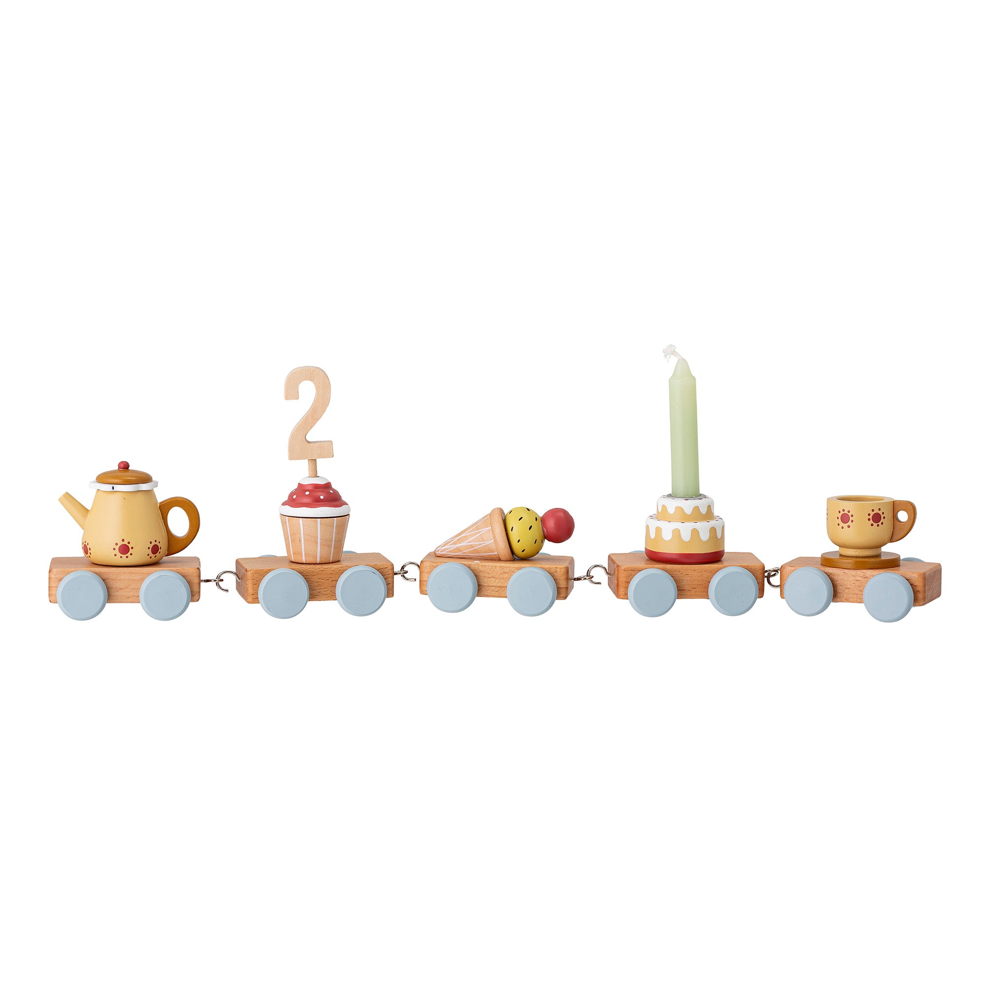 Mo Birthday Decoration, Gul, Bøg - L39xH7xW5 cm - BLOOMINGVILLE MINI - DesignGaragen.dk