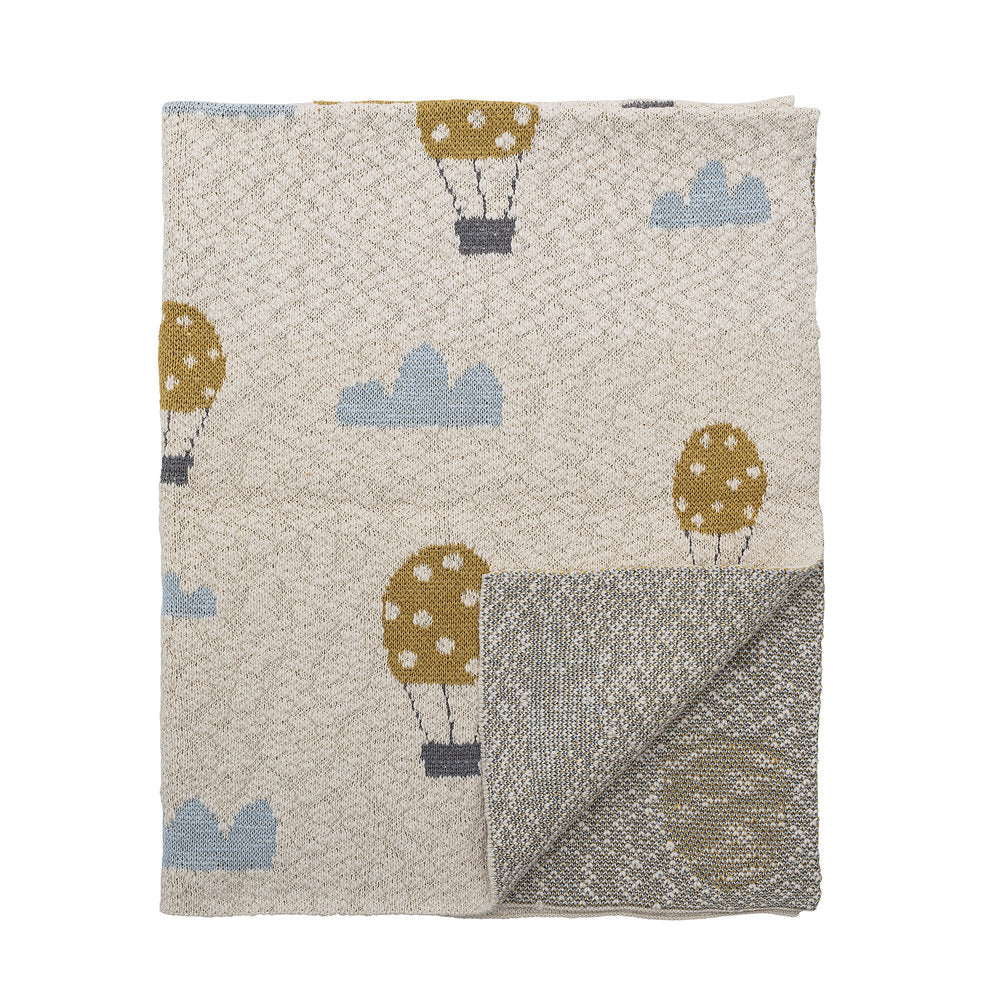 Bloomingville Mini Throw Cotton - Natural 100x80 cm