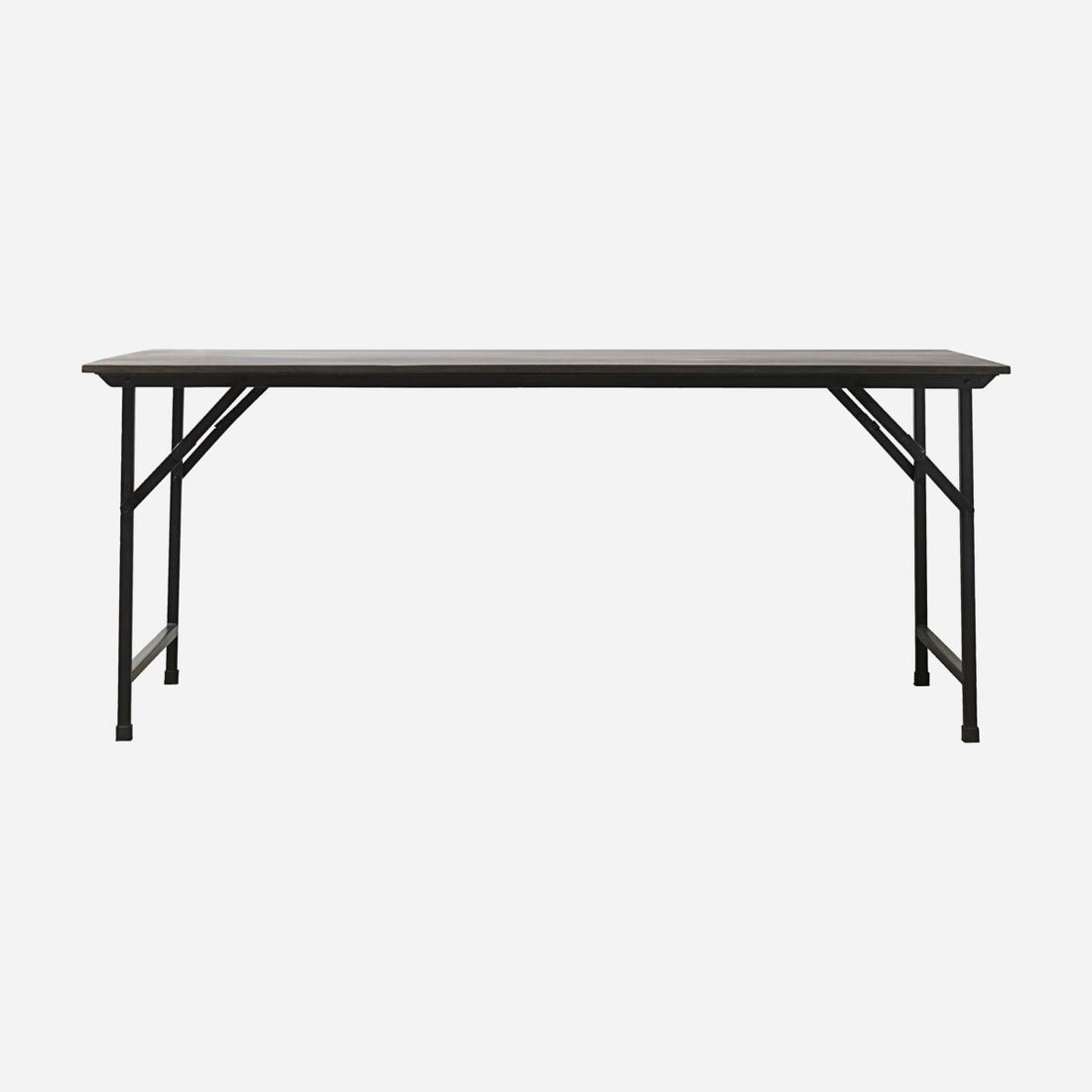 House Doctor Dining Table, Party, Black-L: 180 cm, W: 80 cm, H: 74 cm
