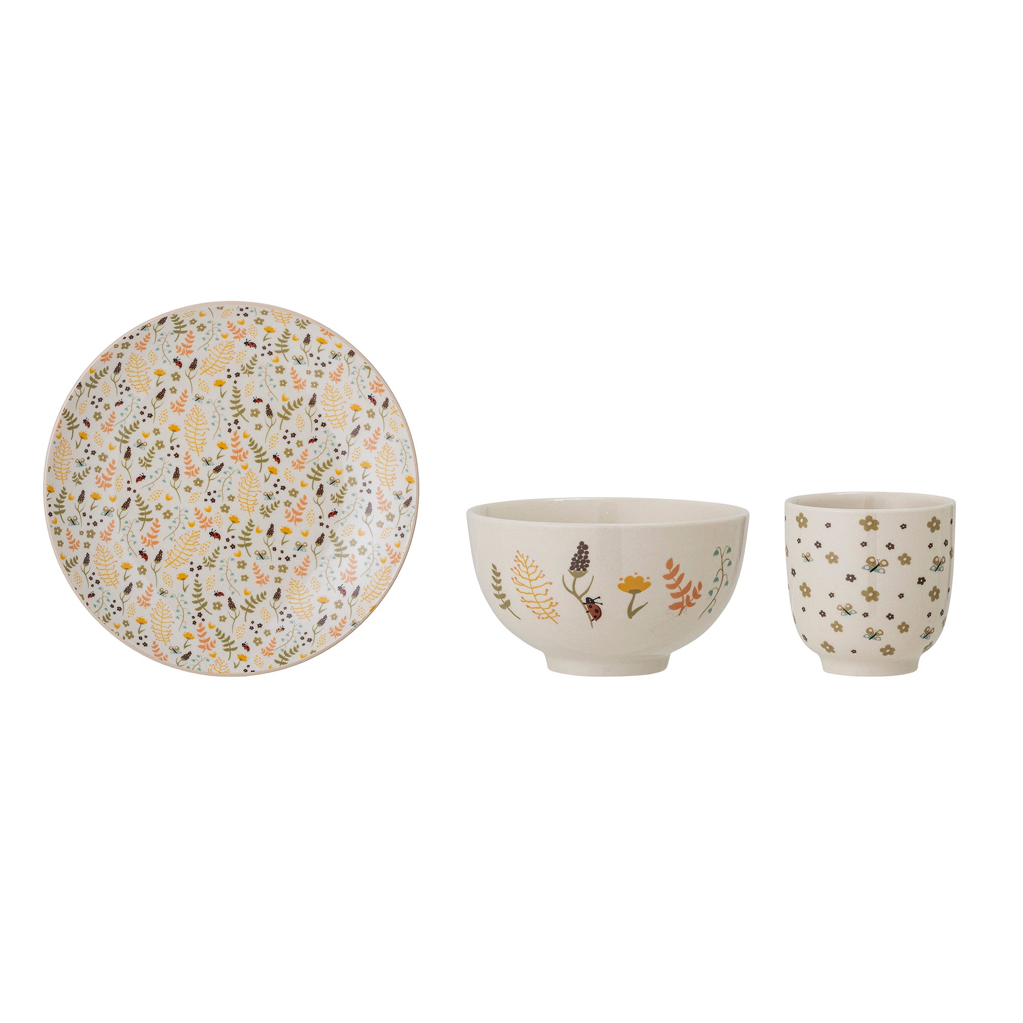 Harvest Service, Natur, Stentøj - C:D7xH7/B:D11,5xH6,5/P:D21 cm, Set of 3 - BLOOMINGVILLE MINI - DesignGaragen.dk