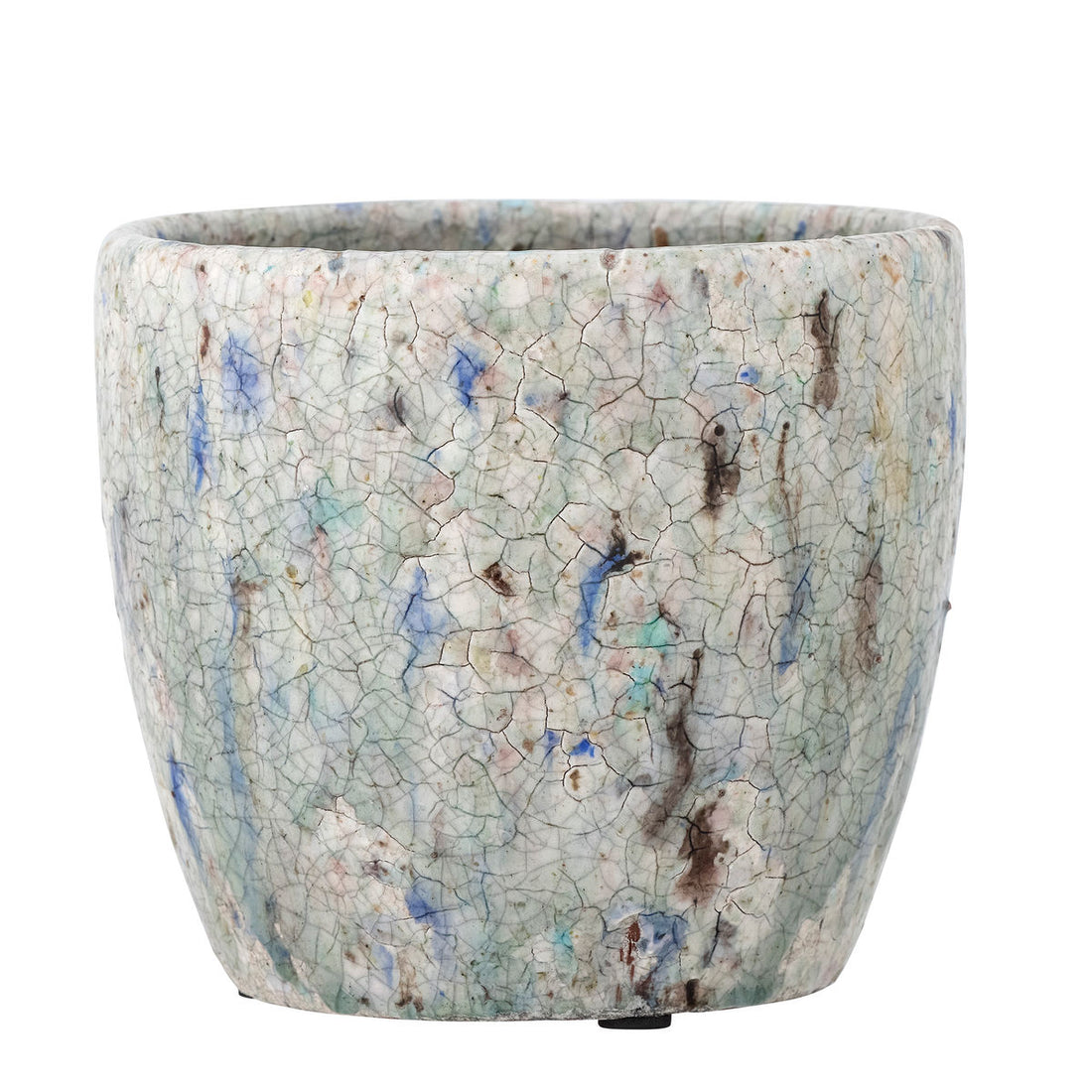 Coleção criativa Niin Deko Herbal Pot, azul, terracota