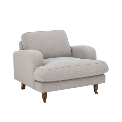 Creative Collection Augusta Loungestol, Natur, Polyester - Creative Collection - DesignGaragen.dk