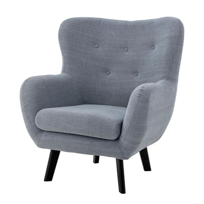 Creative Collection Beau Loungestol, Blå, Bomuld - Creative Collection - DesignGaragen.dk
