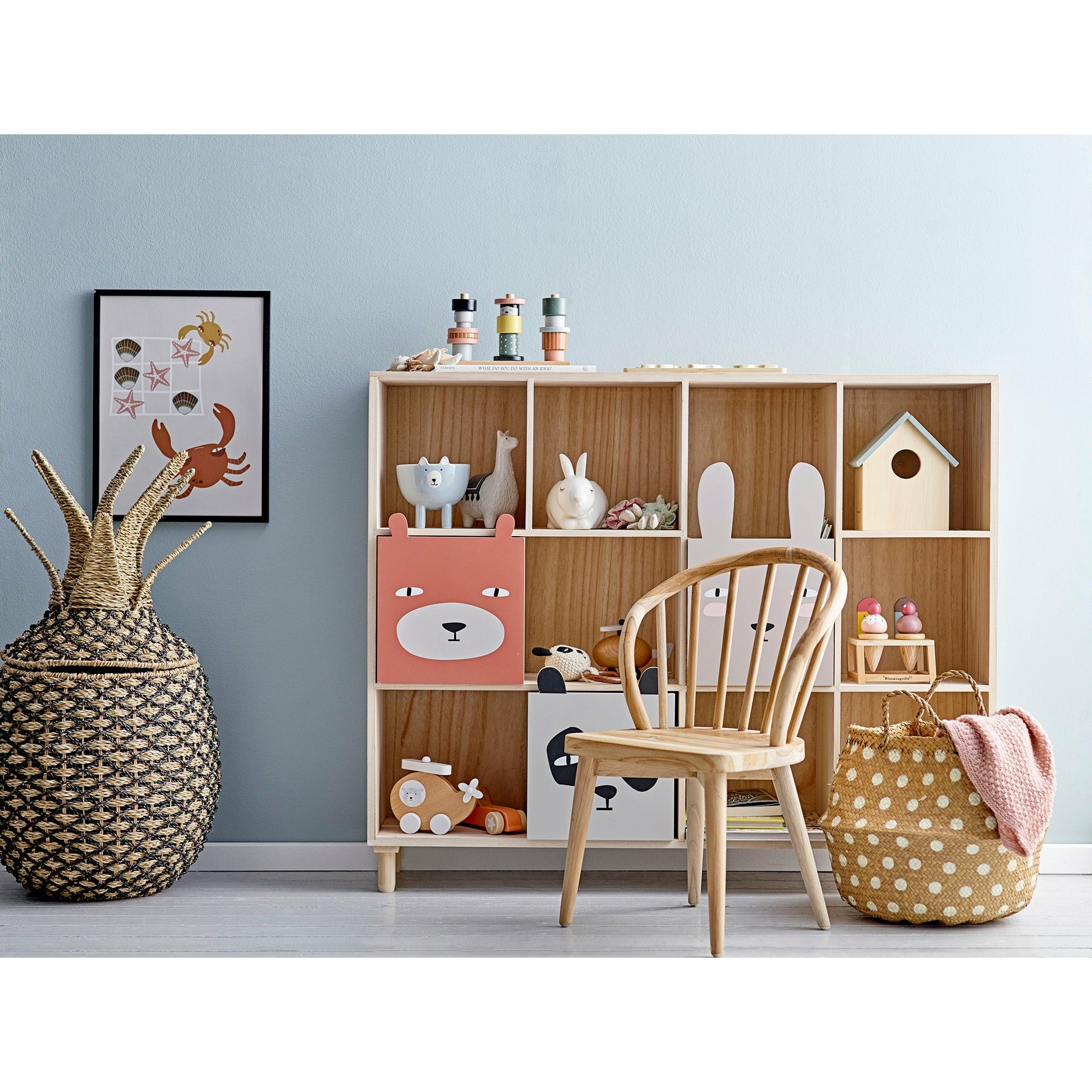 Jofrid Krukke, Blå, Stentøj - D13xH11 cm - BLOOMINGVILLE MINI - DesignGaragen.dk
