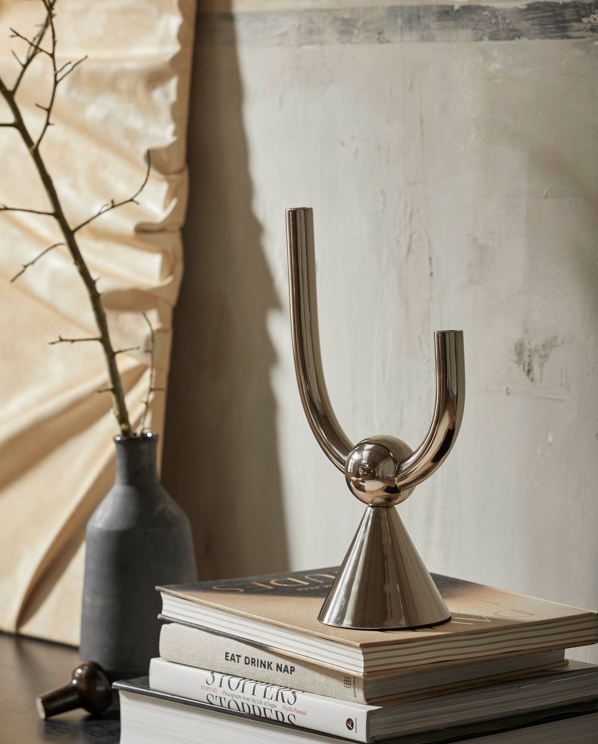 Candlestick Corfu - Chrome