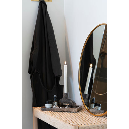 Candlestick - Candlestick em mármore, marrom, 15x3.5x11 cm