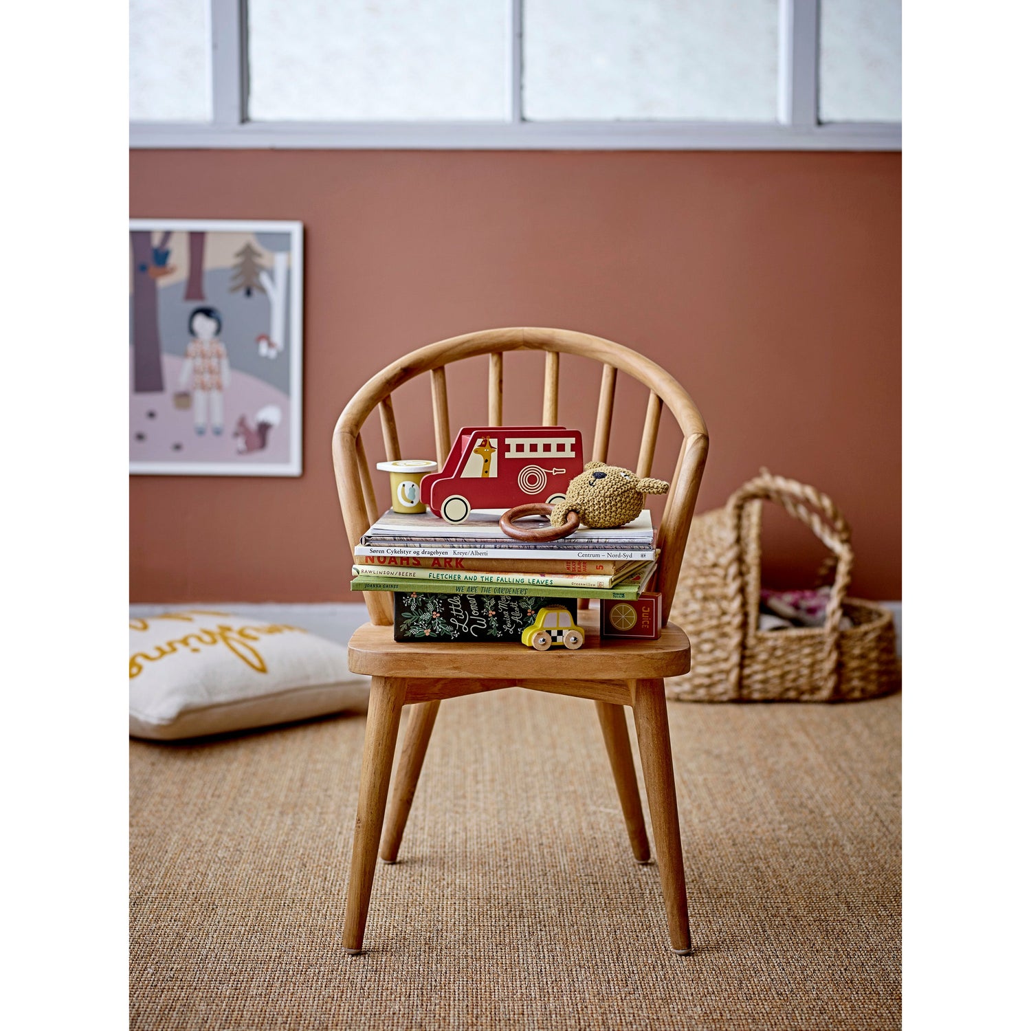 Hiron Sparebøsse, Rød, MDF - L16xH9,5xW6,5 cm - BLOOMINGVILLE MINI - DesignGaragen.dk