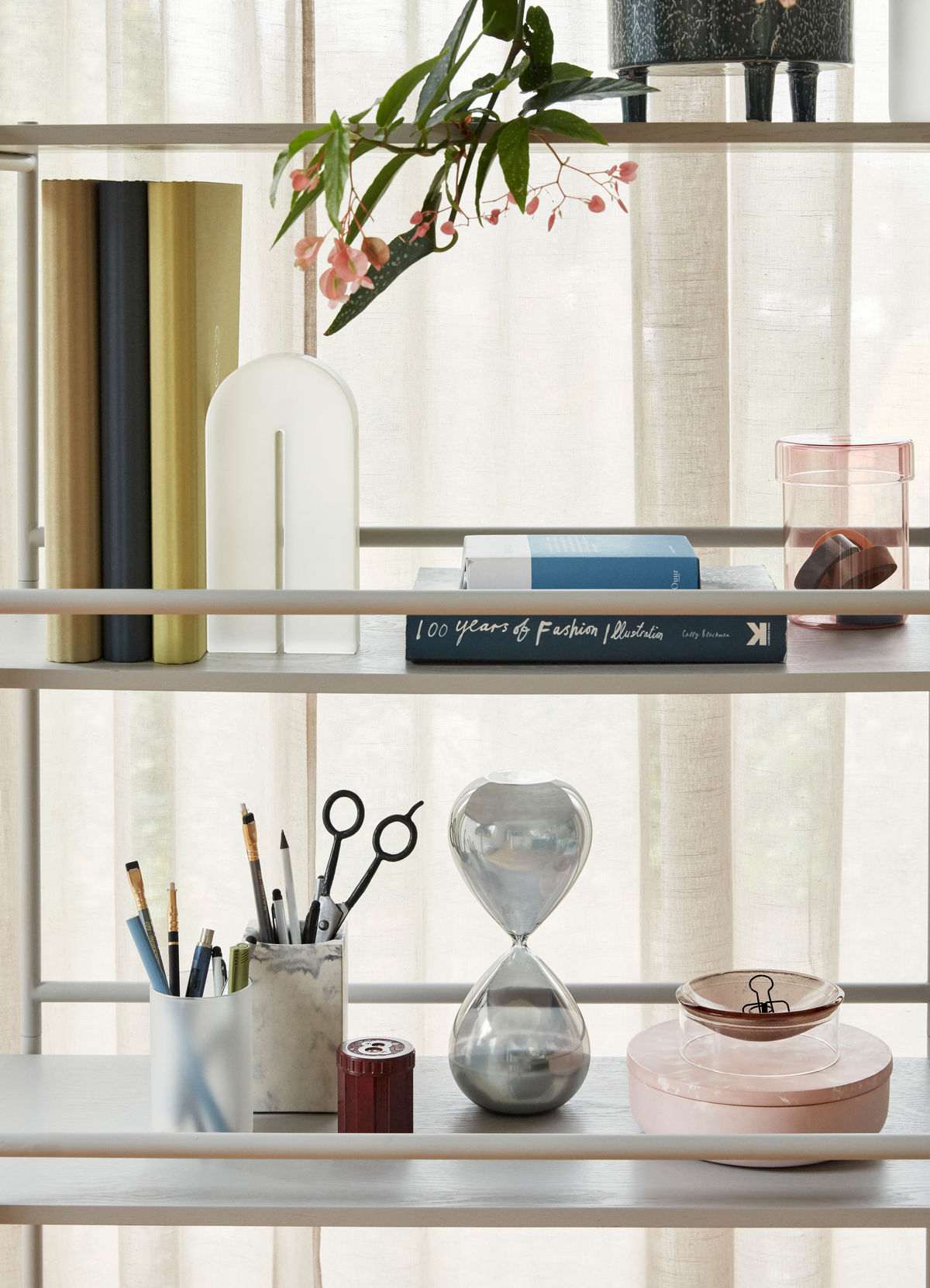 Hübsch divide prateleira cinza