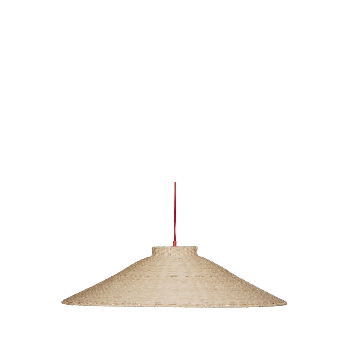 Hübsch Chand teto lâmpada trapez vermelho/natureza
