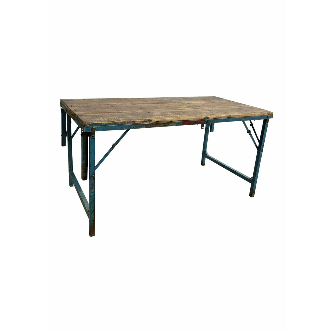 Sjælsø TABELA DE MADEIRA ORIGINAL Nórdica COM PEGADA DE FERRO AZUL - TABELA DE DINHEIRO E SOFA