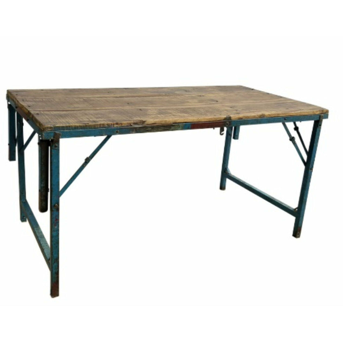 Sjælsø TABELA DE MADEIRA ORIGINAL Nórdica COM PEGADA DE FERRO AZUL - TABELA DE DINHEIRO E SOFA