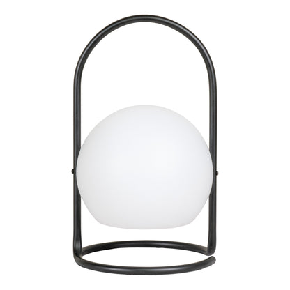 Candeeiro de mesa Cliff LED - Candeeiro de mesa, branco/preto, recarregável