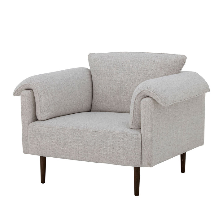 Bloomingville Chesham Lounge Stol, Hvid, Polyester - Bloomingville - DesignGaragen.dk