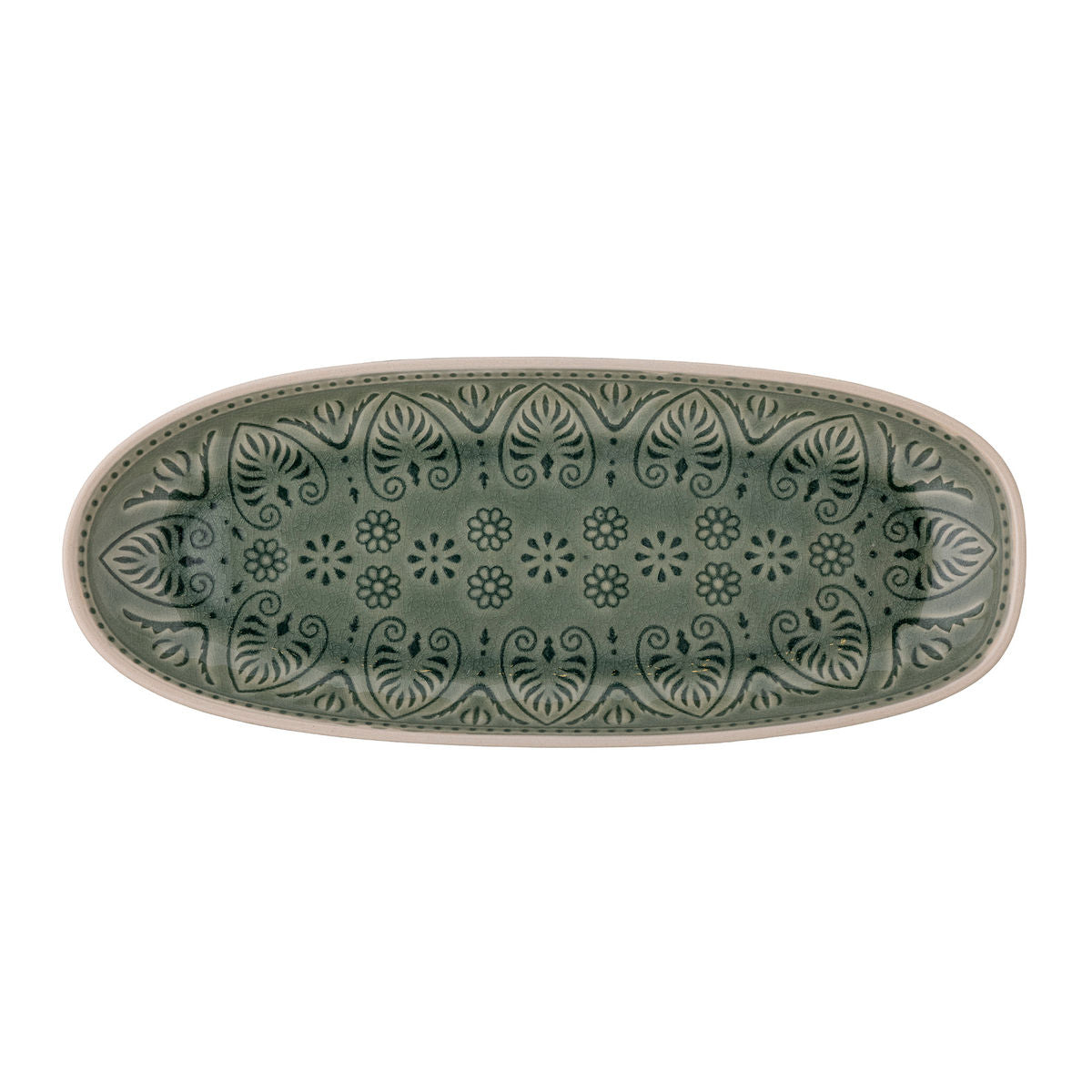 Bloomingville Rani Serving Dish, verde, grés