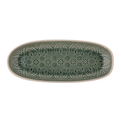 Bloomingville Rani Serving Dish, verde, grés