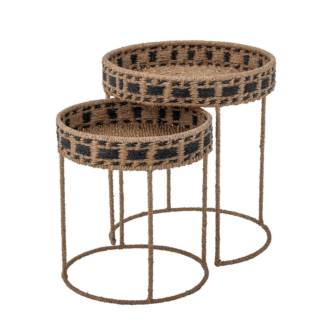 Creative Collection Nore Tray Table, Brown, Relva de Bankuan