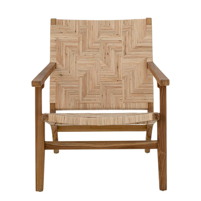 Creative Collection Mills Lounge Chair, Brown, Rattan