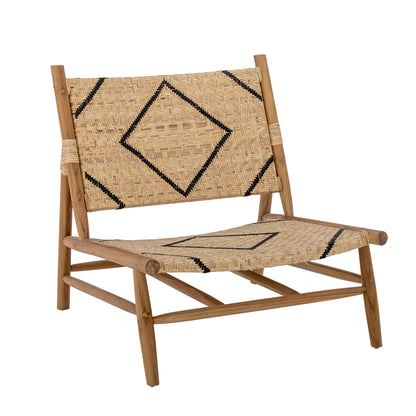 Creative Collection Lennox Lounge Chair, Natural, Teca