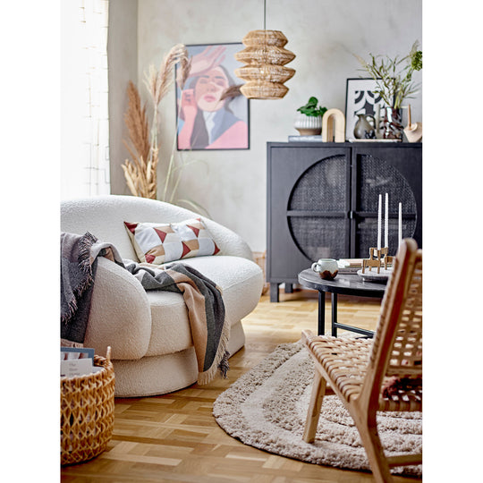 Bloomingville Tasja Plaid, Natur, Genanvendt Bomuld - Bloomingville - DesignGaragen.dk