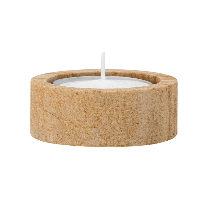 Bloomingville Dalin Votive & Candle Holder, Brun, Sandsten - Bloomingville - DesignGaragen.dk